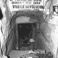 Vue du tunnel par lequel ont fui 47 militants du MRTA