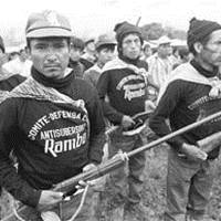 Membres de la Défense civile antisubversive (DECAS) de la vallée du Río Apurímac