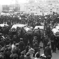 Funeral of the four police officers who died in Huancavelica