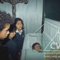 Wake of one of the victims of the Barrios Altos massacre