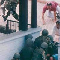 Special Forces commandos rescue two of the hostages from the Japanese ambassador's residence