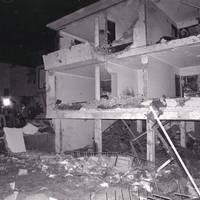 Bolivian Embassy in San Isidro, Lima, after a Shining Path attack