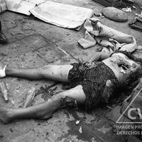 Body of Shining Path member Maria Luisa Aroni Contreras
