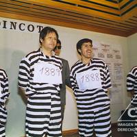 Presentation of alleged Shining Path members at DINCOTE headquarters