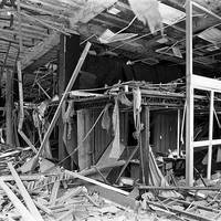 Damage caused by a cart bomb