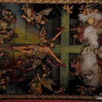 RETABLO. DETALLE DE PERENIGRAJE EN SEMANA SANTA