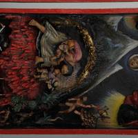 RETABLO. DETAIL 1. DREAM OF THE HUAMANGUINA WOMAN